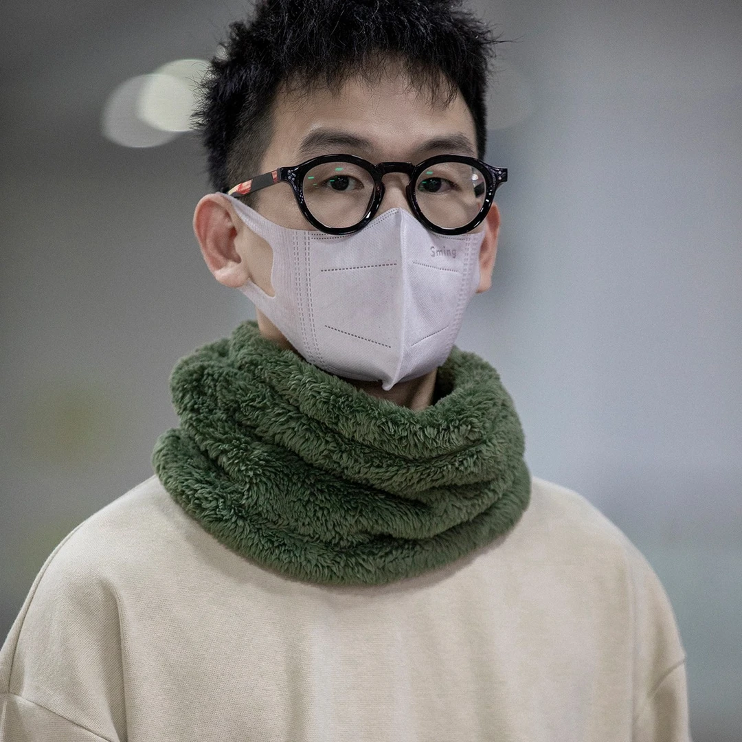 毛绒纯色保暖日系复古情侣休闲百搭时尚秋冬加厚防风围脖 S102