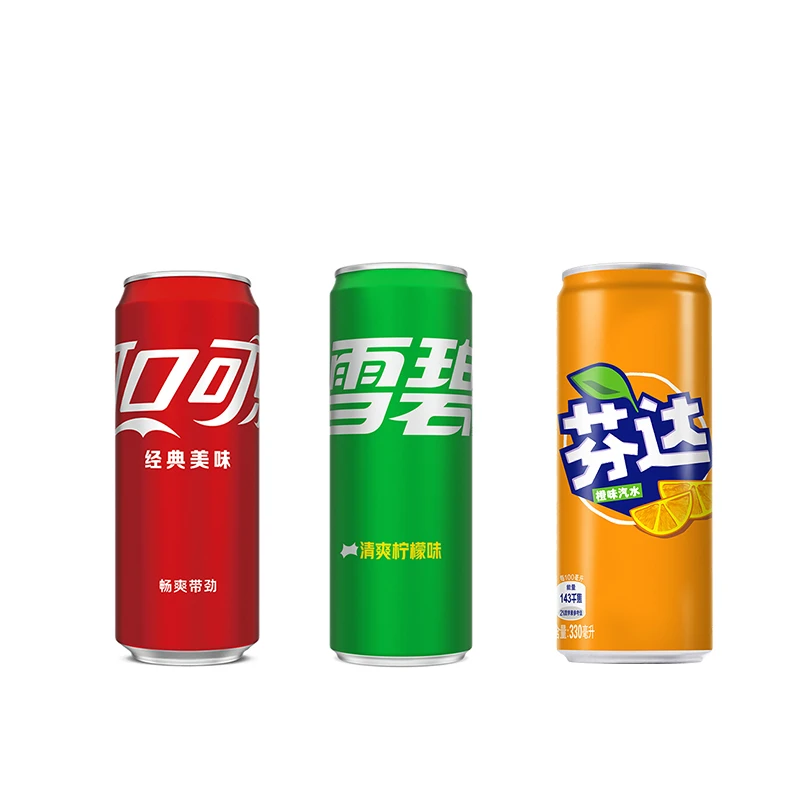 【推荐】可乐/雪碧/芬达各5罐摩登罐多口味混合装 330ml*15罐*3件