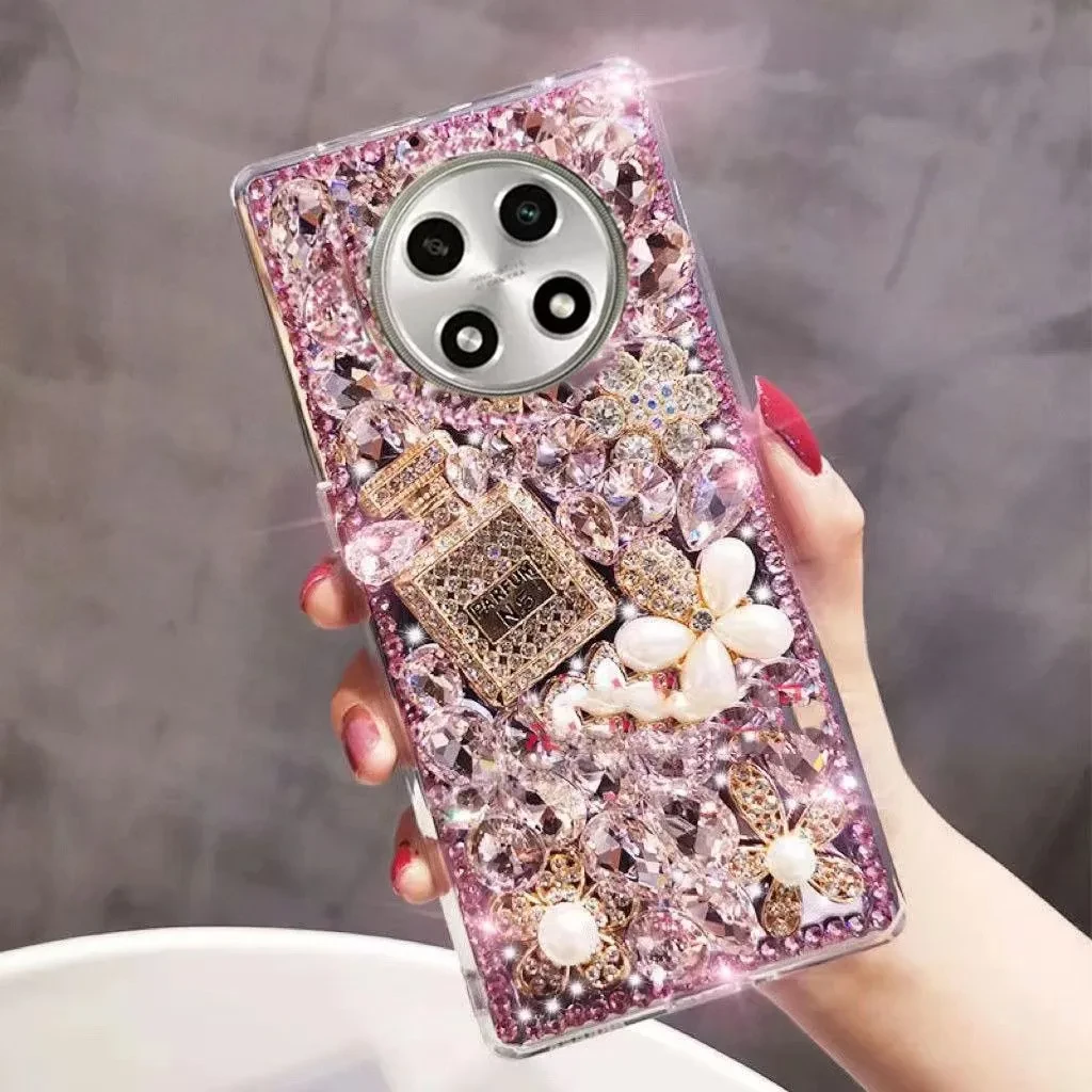 OPPOA2 pro手机壳高端满钻PJG110奢华香水瓶5G全包防摔网红气质女