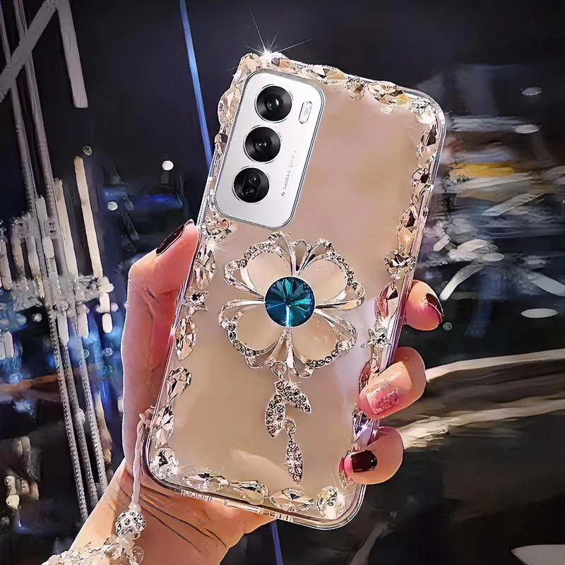 OPPO Reno12手机壳水钻Reno12Pro镶钻reno12闪钻软壳女款网红全包