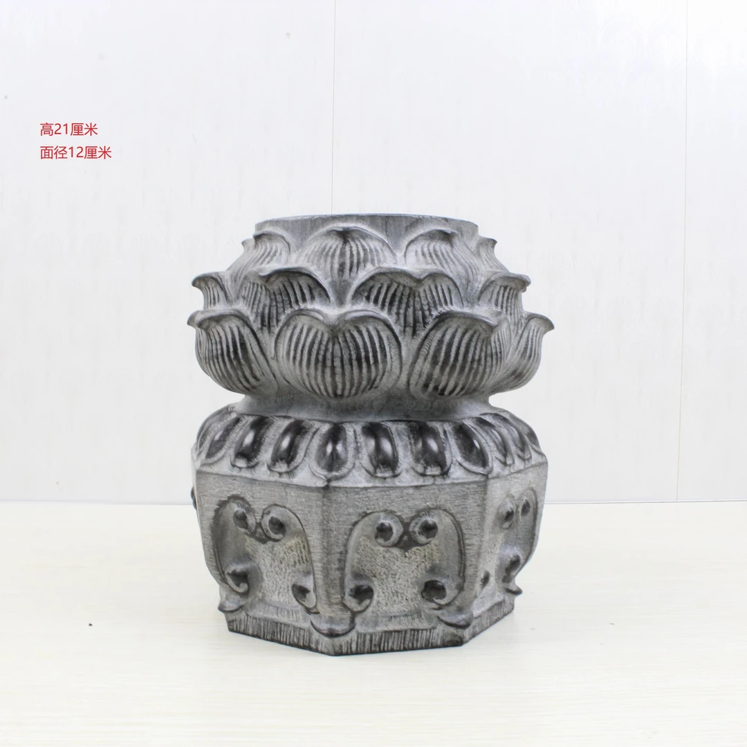 山西桌面摆件须弥三层莲花墩21厘米
