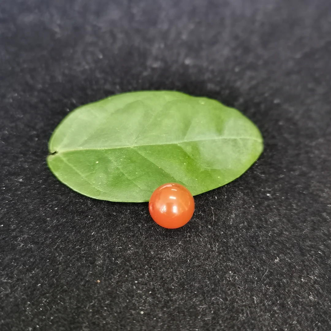 川料南红樱桃红8mm单珠