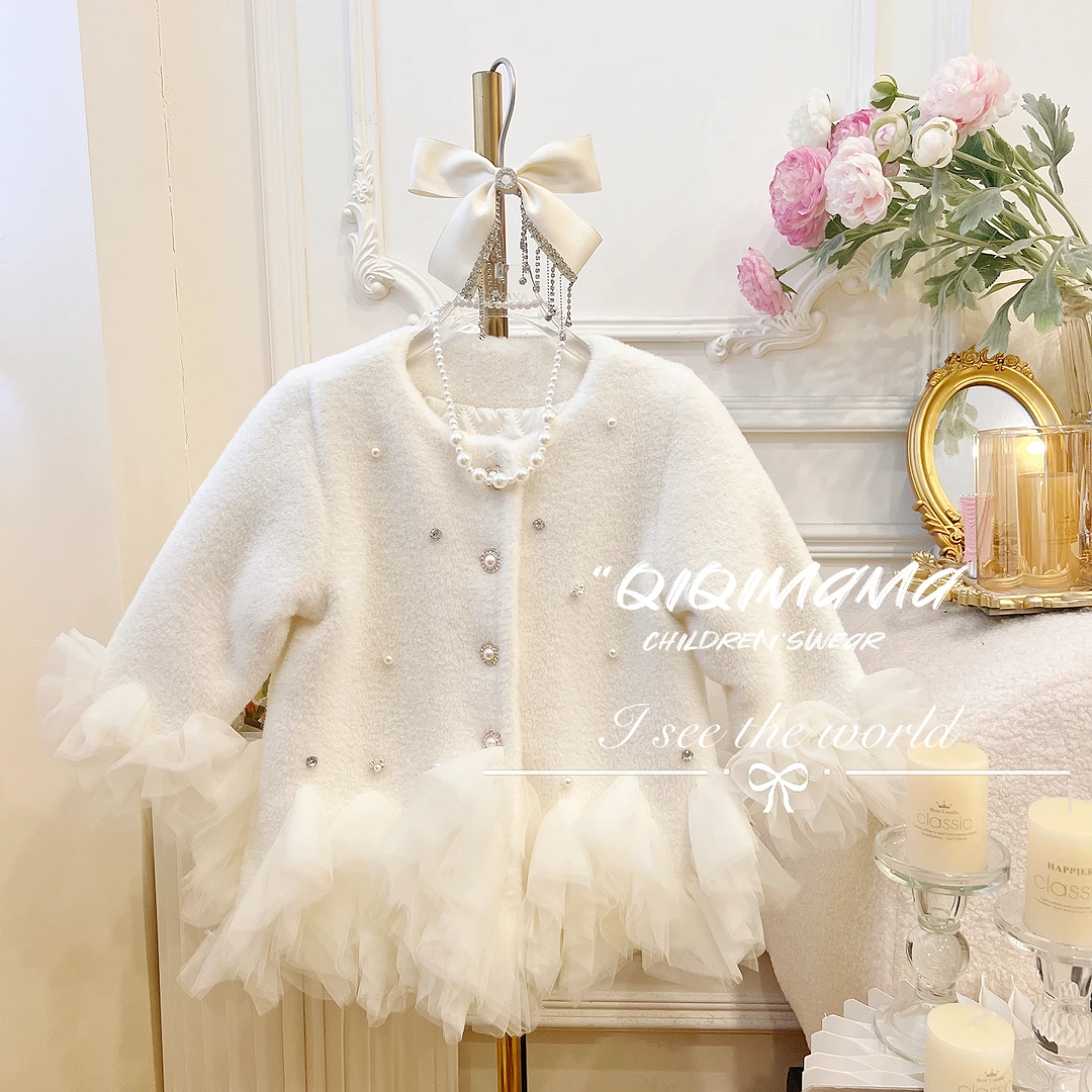 【Qi奇妈】女童儿童宝宝丝绒加厚女宝秋冬韩版夹棉保暖外套Q0457