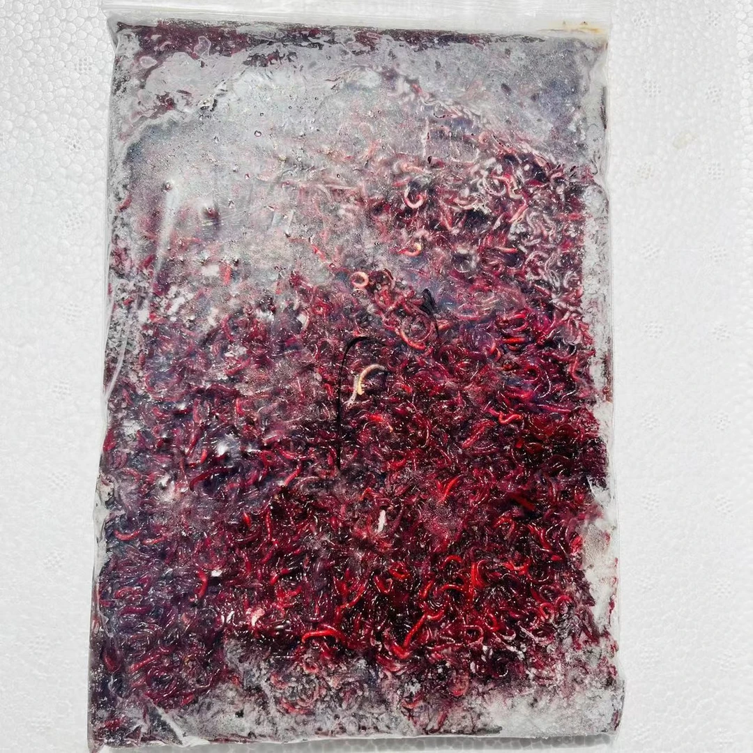 冻红虫冷冻鱼粮喂鱼饲料养殖喂鱼观赏鱼饲料包邮鱼食批发红虫饲料