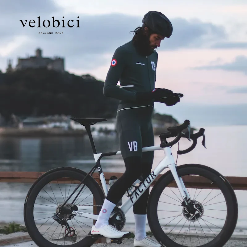 Velobici VB Modernist Thermal Jersey 男子长袖保暖秋冬骑行服