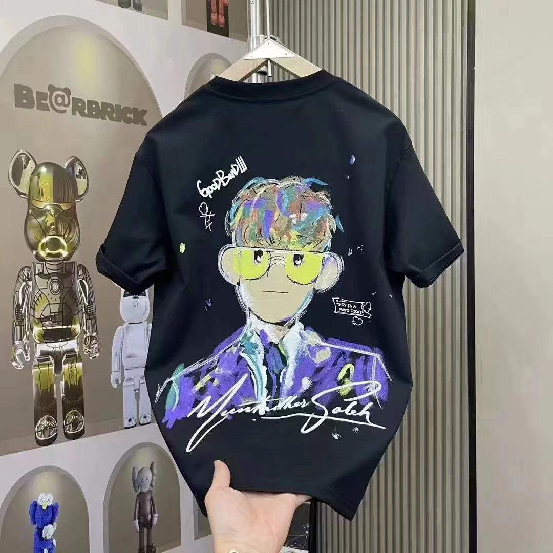 童装儿童夏季韩版时尚百搭潮流宽松圆领短袖T恤 87931