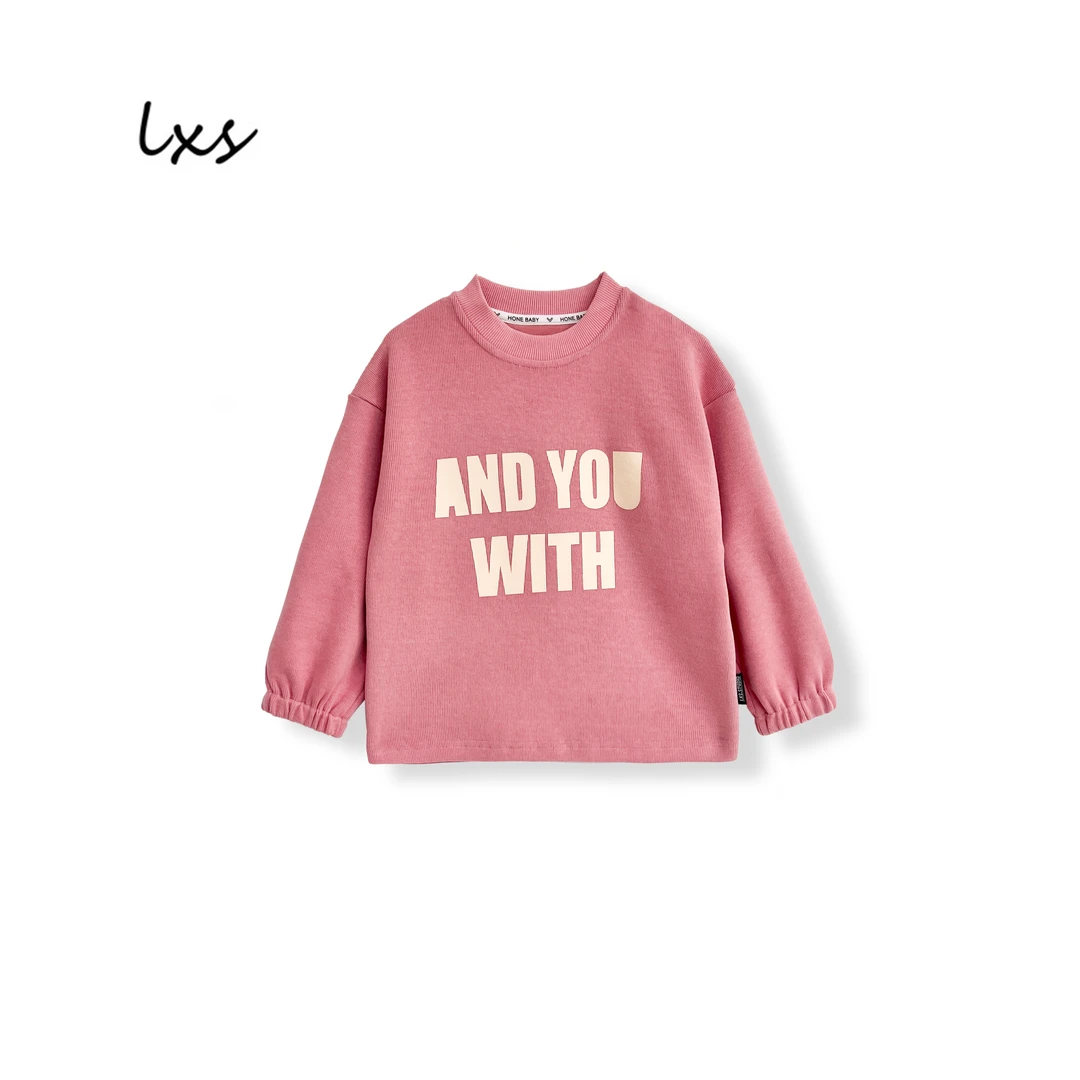 舅舅严选春季童装春秋韩版宽松百搭满印长袖儿童圆领套头卫衣Q227