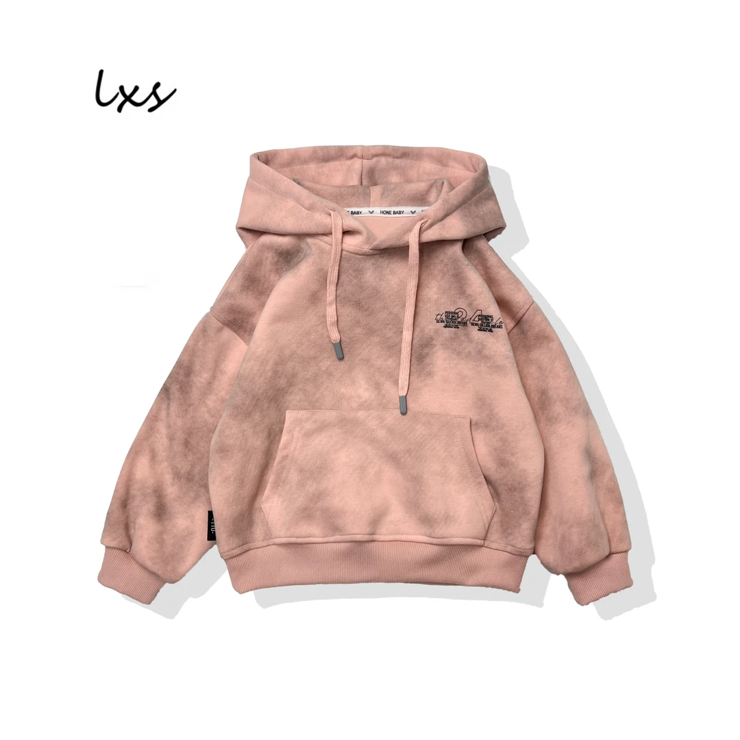儿童秋季长袖连帽卫衣童装韩版休闲时尚宽松百搭潮流印花套头Q005