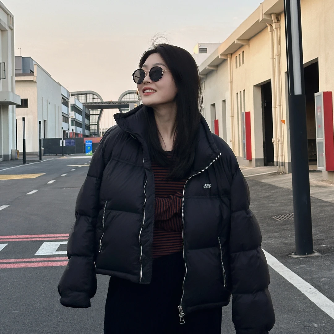 今婷【婷婷私服】【鹅绒】加厚保暖立领定标秋冬短款鹅绒服-M23405351