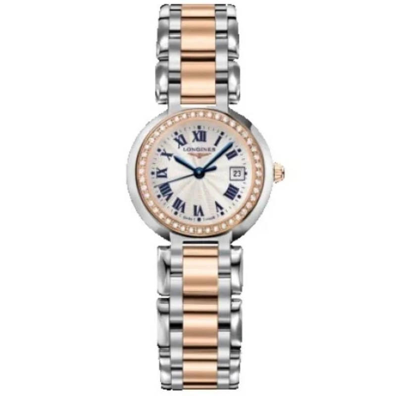 99新 Longines/浪琴 心月110/石英/女士/26.5mm/玫瑰金罗马后钻