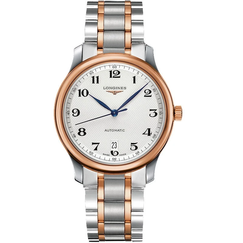 99新 Longines/浪琴 名匠628/全套/玫瑰金白盘数字/表径38.5mm