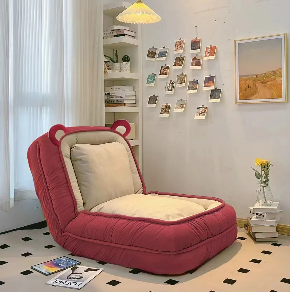 人类狗窝可躺可睡卧室折叠沙发床阳台单人榻榻米休闲躺椅懒人沙发