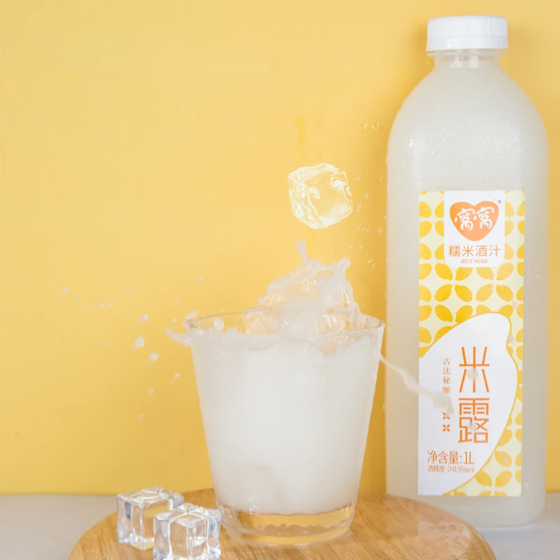 窝窝米露酒1L装米香糯米酒甜酒米酿醪糟汁低度稠酒手工微醺酒原味