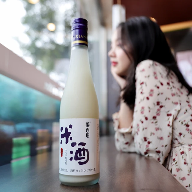 醉香田原味浊米酒瓶装500ml低度数微醺网红甜酒果酒糯米酒酿饮品