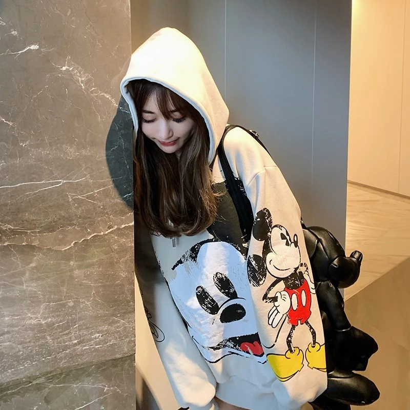 山东青岛即墨卫衣2025新款女中长款遮屁股秋冬加绒加厚连帽潮外套