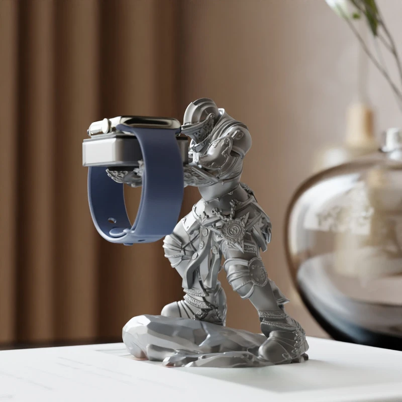 创意骑士献礼适用ApplewatchS9智能手表充电支架托底座华为GT系列