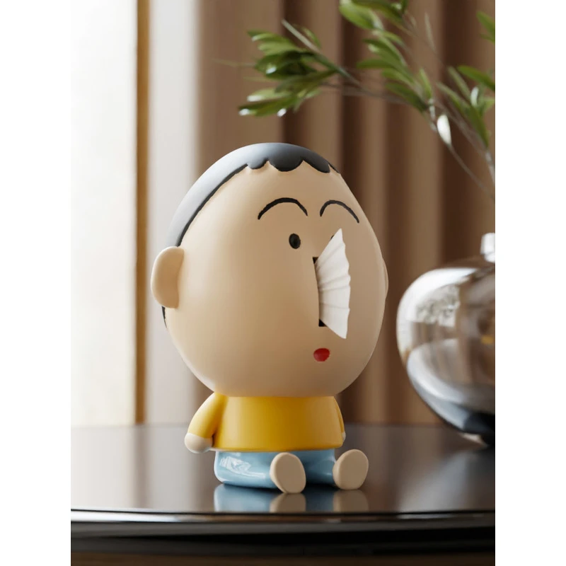 阿呆抽纸盒摆件蜡笔小新鼻涕纸巾盒卡通犯贱送生日礼物女个性恶搞