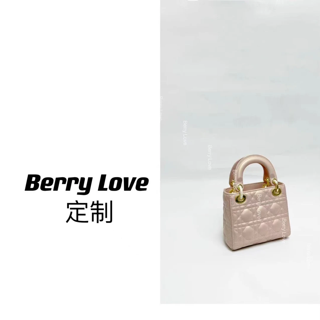 BerryLove/巴黎恋人2024轻奢时尚潮流休闲女士三格羊皮手提单肩包