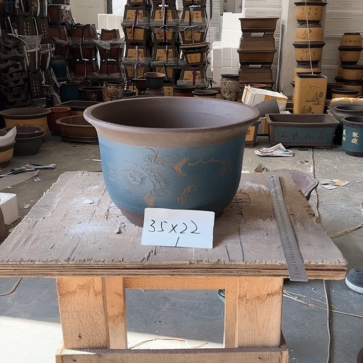 紫砂20CM（含）-50CM（不含）紫砂花盆花盆38