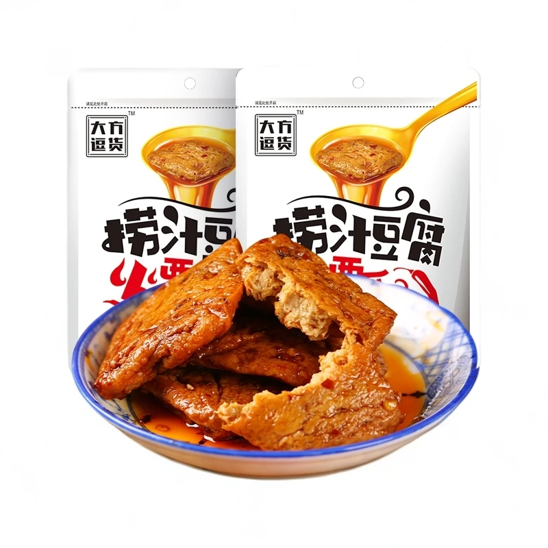 大方逗货捞汁豆腐120g香辣美味开袋即食爽滑精选好吃即食入味爆汁