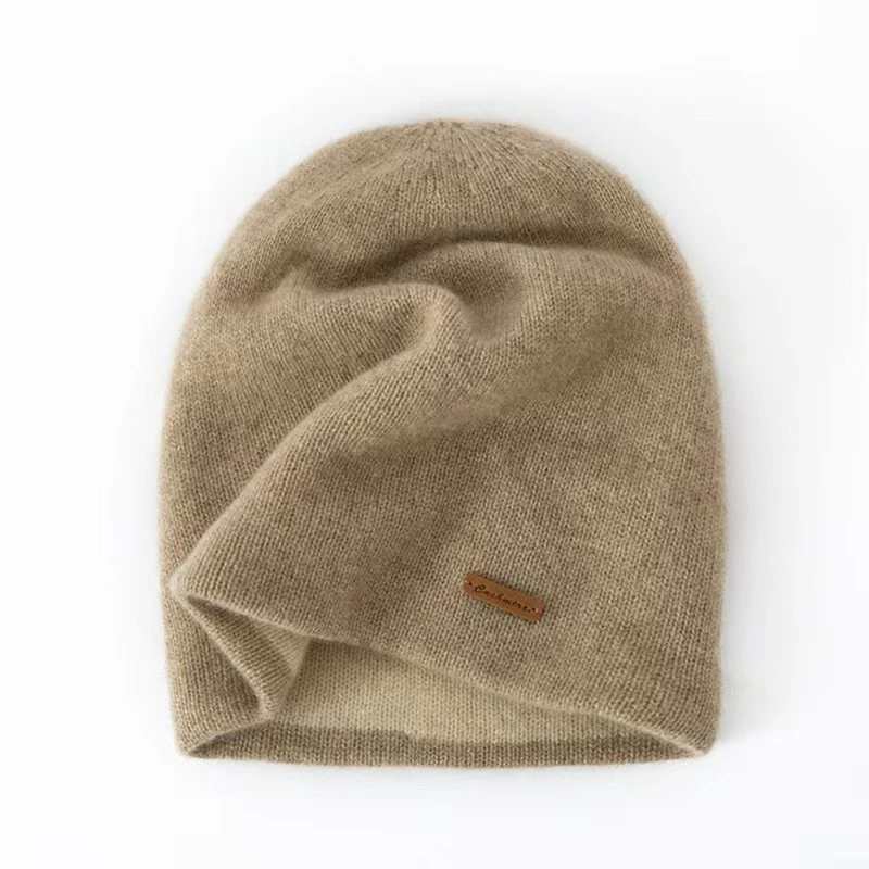 爆款新品~山羊绒帽子女羊绒针织堆堆帽冷帽男女同款加厚包头m122