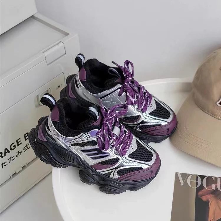 男童运动鞋2023秋季新款防滑个性潮童中大童女童运动鞋8115