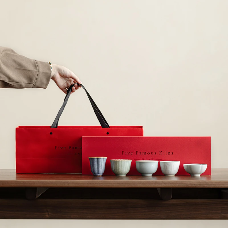 宜物宜心故宫文创五大名窑茶具礼盒博物馆生日中秋教师节礼物男士