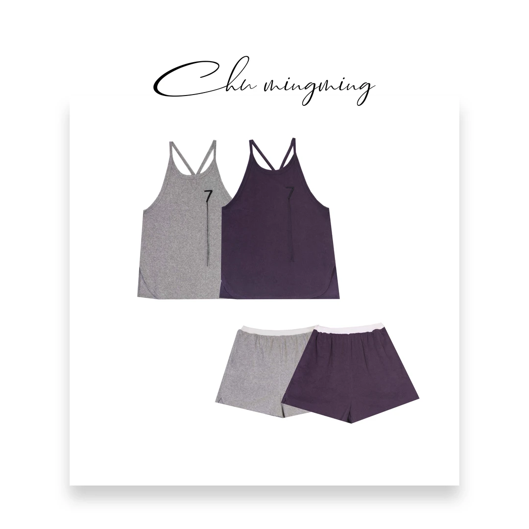 【CHU/2024SSNEW】原创设计《baby绒》舒适时尚休闲数字7套装 XY23