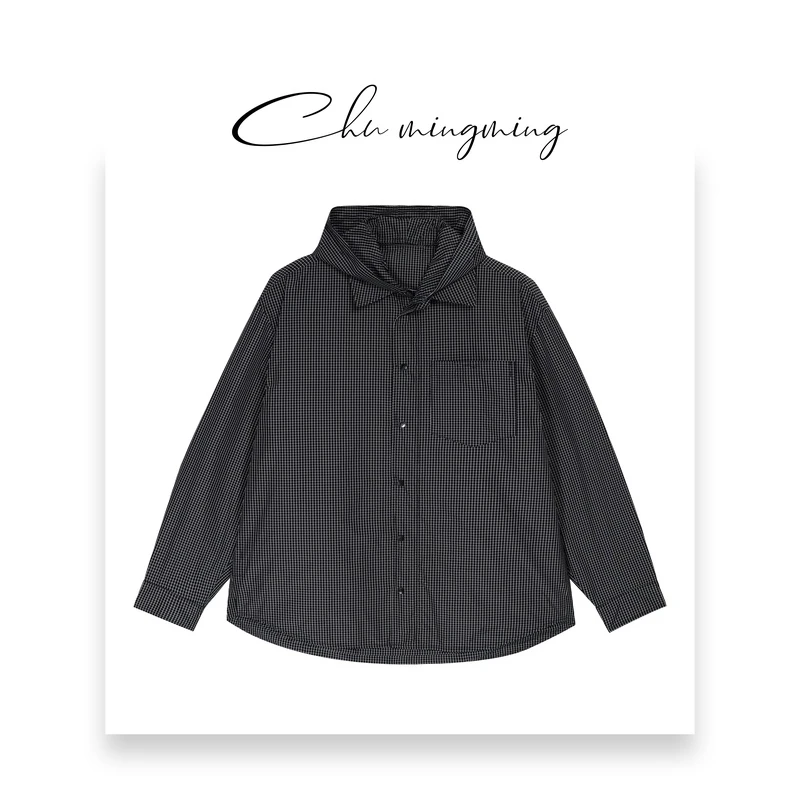 【CHU/2024SSNEW】原创设计《黑白格》连帽外套 FF20