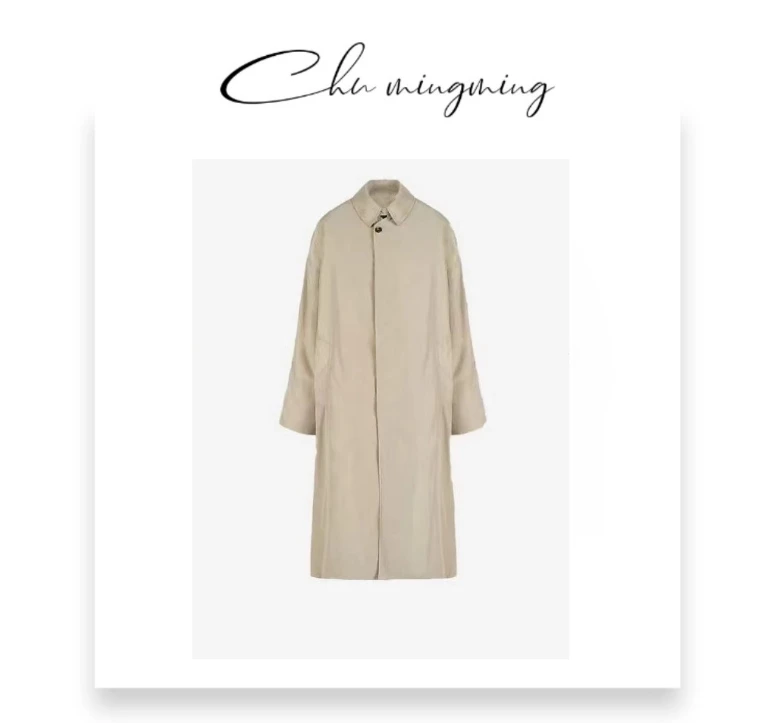 【CHU/2024SSNEW】原创设计《气场》格纹拼接风衣DM39