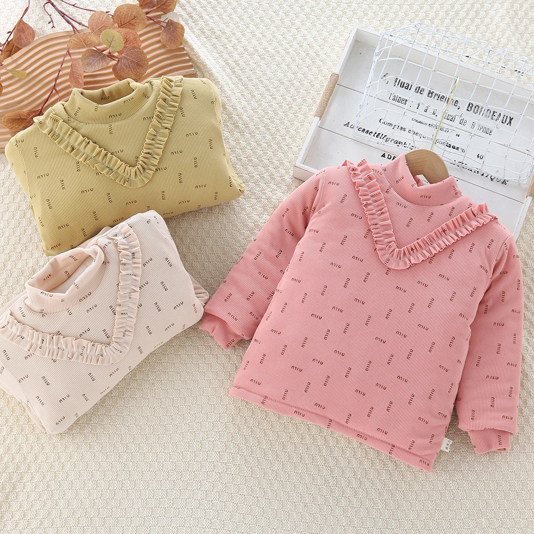 超厚男童女童三层加棉加厚棉袄儿童冬季夹棉棉服宝宝保暖打底衫