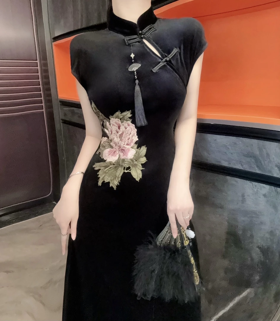 Z520【秋意浓】+(入秋第一件旗袍来喽)复古新中式收副乳旗袍