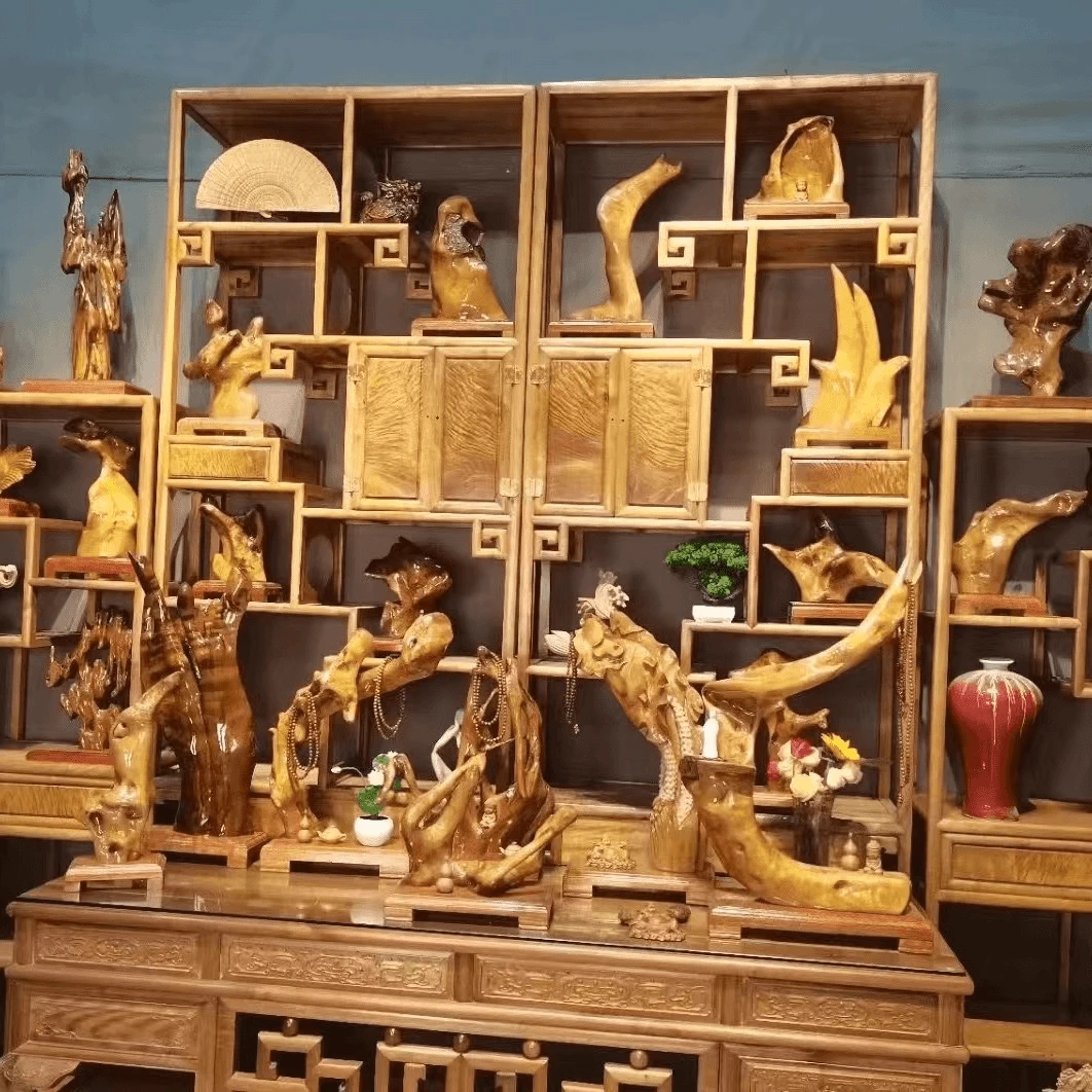 金丝楠木小叶桢楠摆件