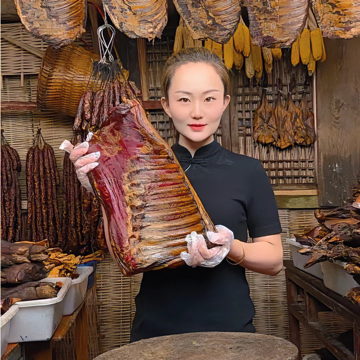 【4斤精品排骨五花肉】恩施烟熏腊味精品腊排五花赠品见详情页散装