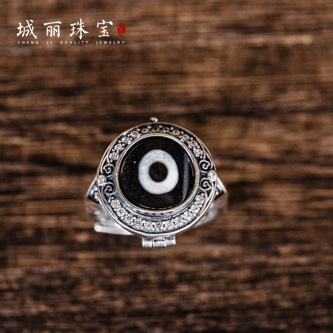 925银戒指 【卓美】一圆要师戒指/个TZ-2317