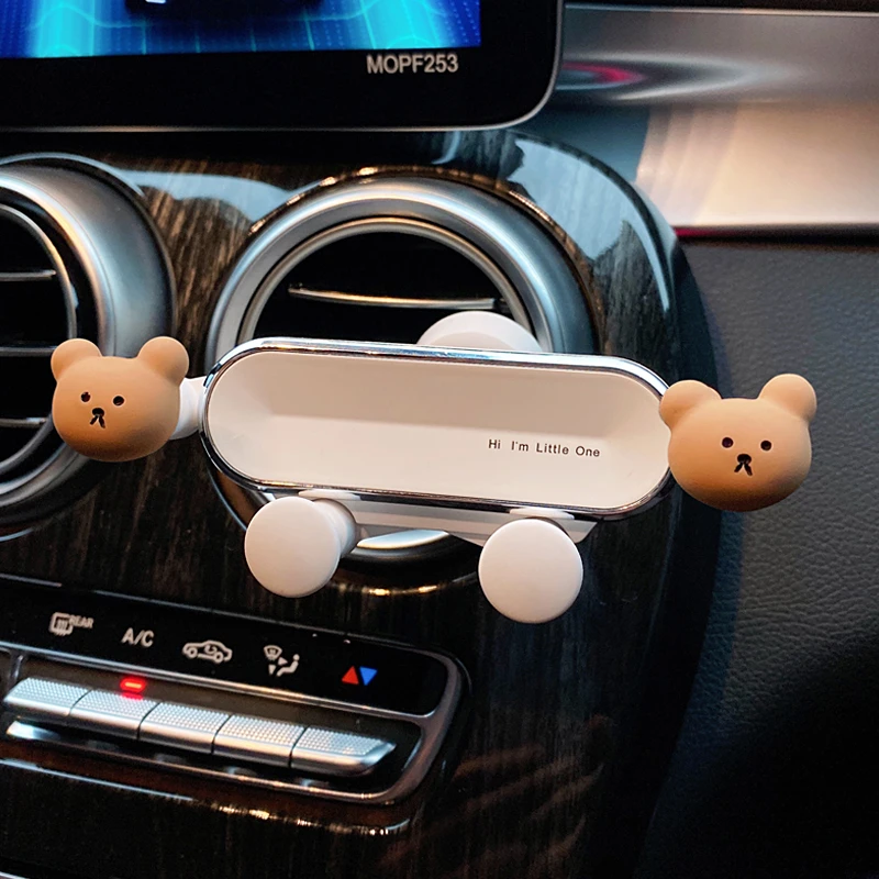 高端卡通车载手机支架车用2022新款车上专用出风吸盘导航固定支撑