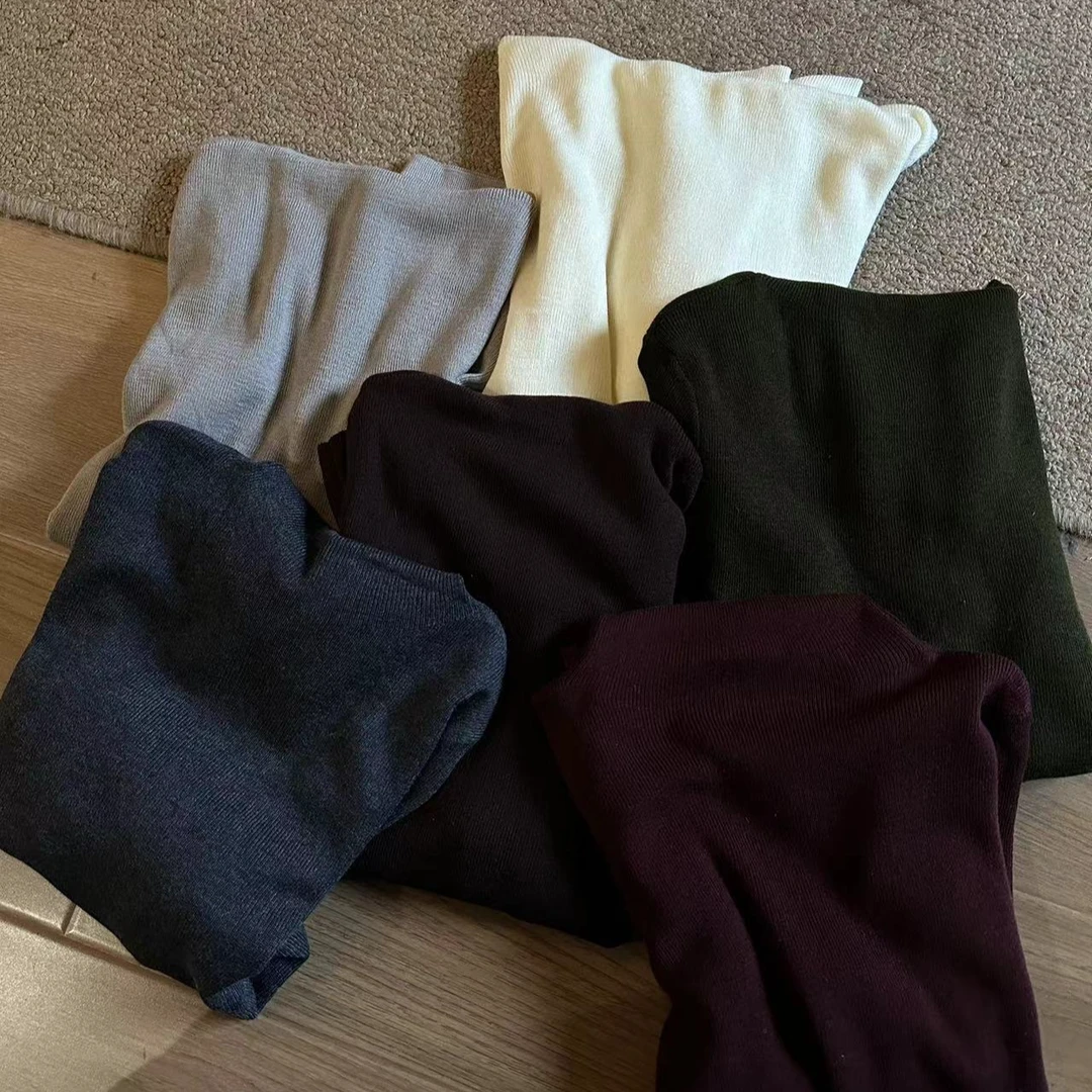 高品超细羊羊毛毛堆堆领打底