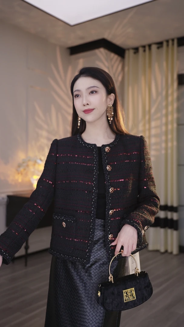 【暗香】杭州超哥新款小香风外套CO83520