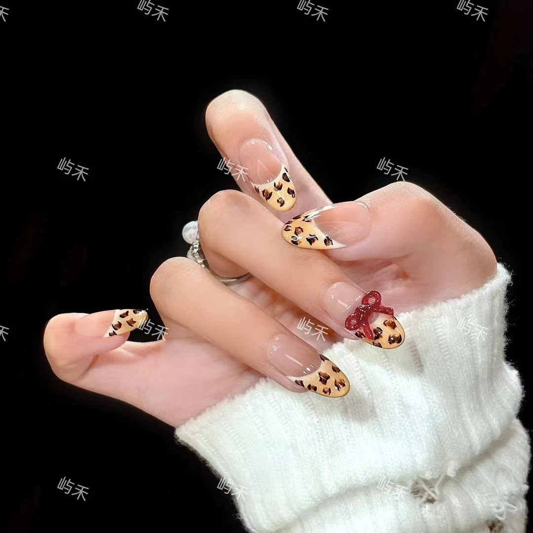 （指尖豹）气质手工豹纹显白秋冬穿戴甲