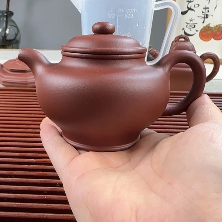 紫砂茶壶掇只底槽青半手工160ml