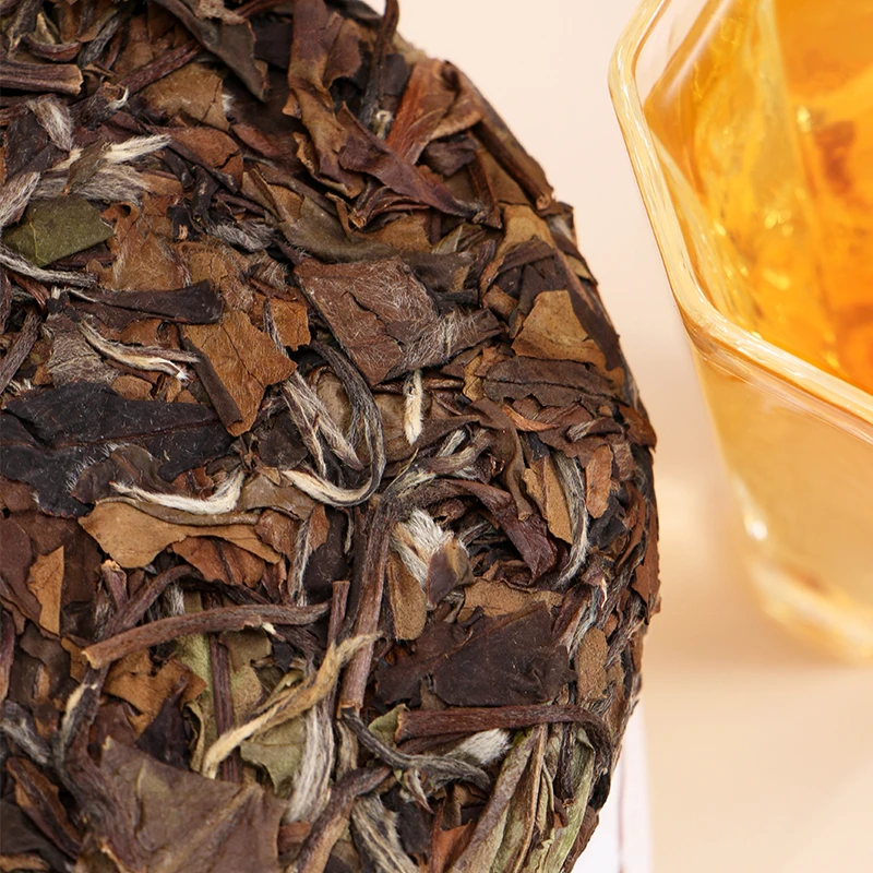 老白茶松压小饼2018福鼎白茶磻溪山斗甜甜100g