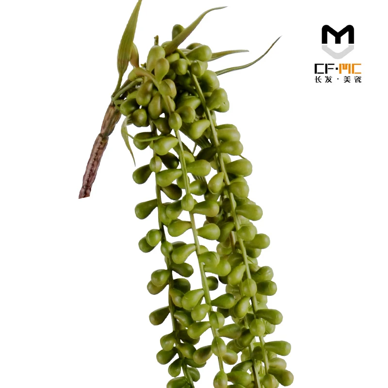 仿真花假花绿植豆豆插花配草隔断装饰塑料情人泪植物叶子花艺