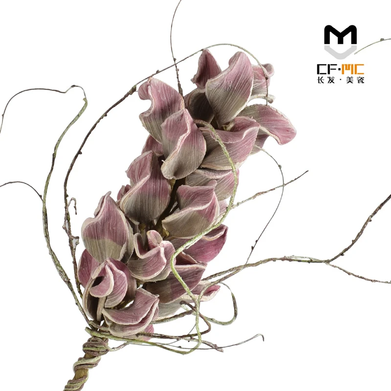 现代轻奢仿真花干花假花束客厅花瓶花器插花样板房间商用软装花艺