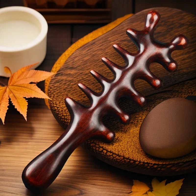 紫檀大号加厚按摩梳防脱家用防静电疏通