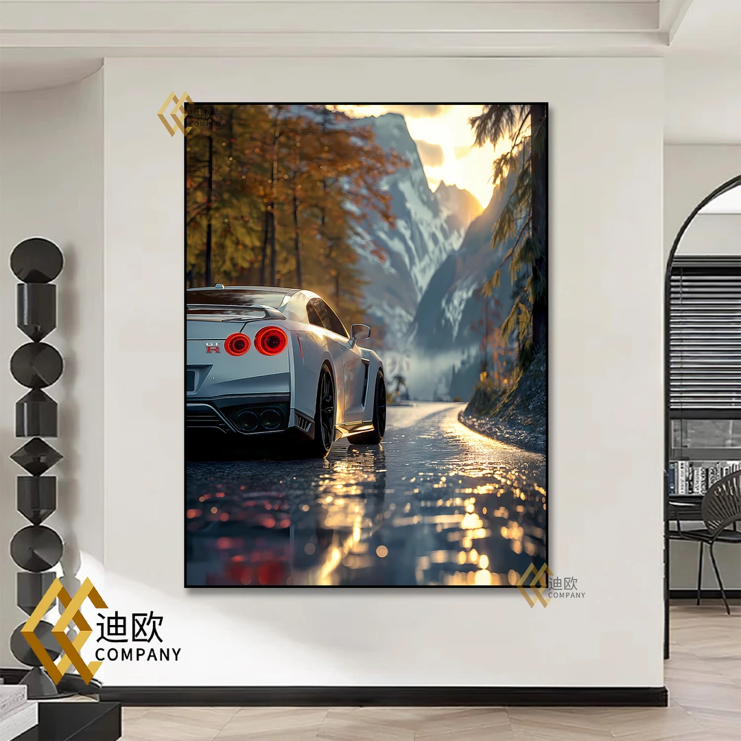 保时捷 GTR【潮牌各类跑车画】优雅品质轻奢潮流风格设计点缀艺术