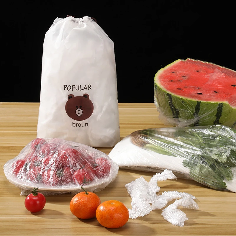 【买100送100只】小熊袋食品级保鲜膜套 一次性保鲜膜冰箱厨房