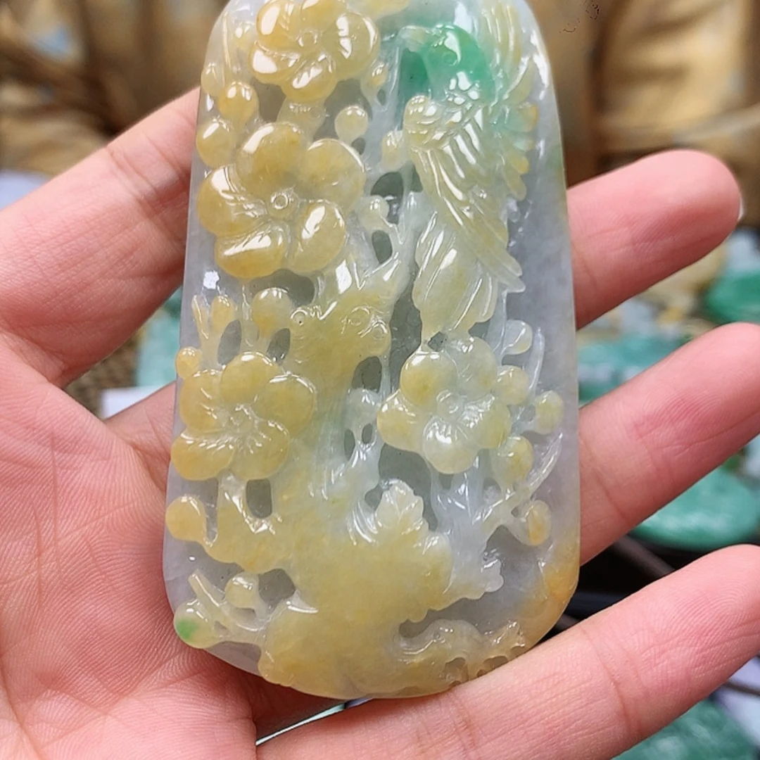 【闪购商品】定制翡翠未镶嵌金***子