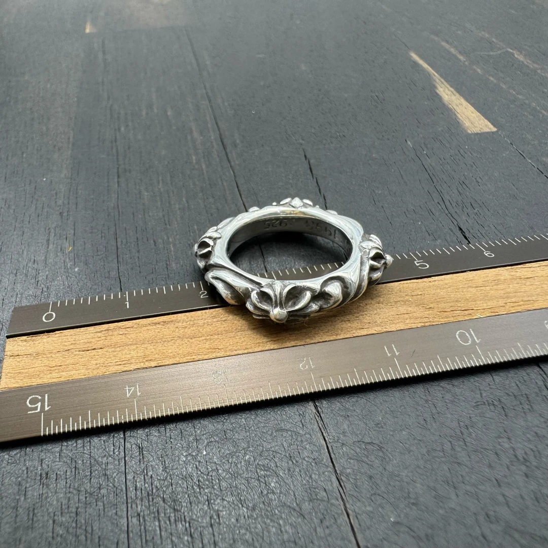 98新 US5.5码 Chrome Hearts 克罗心 SBT十字花戒指