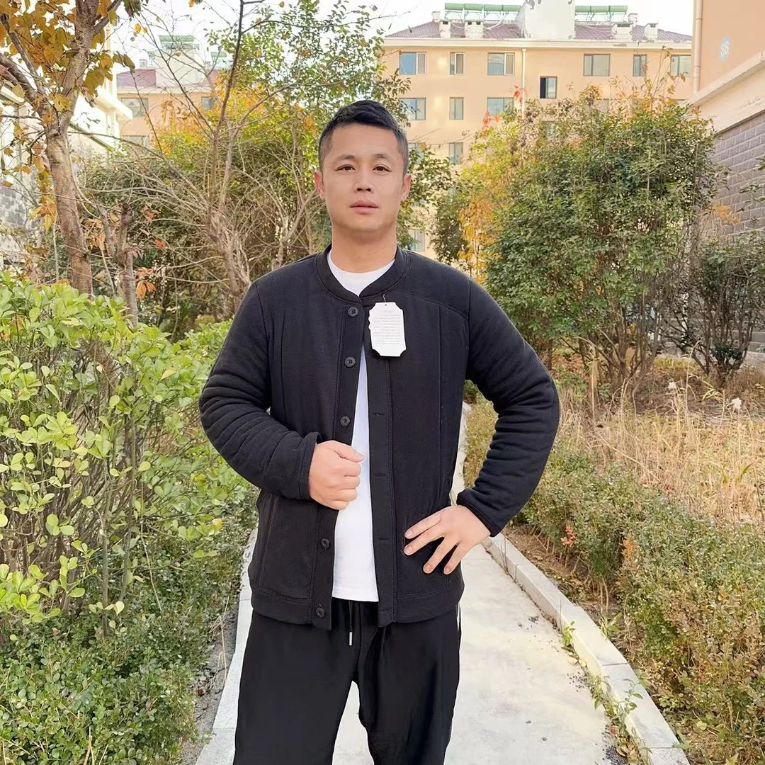 泡泡棉男棉衣加绒中老年男士保暖加厚大码冬季立领短款国风时尚