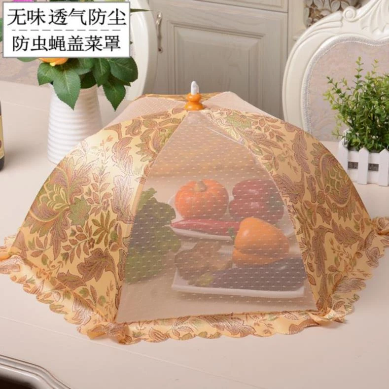 饭菜罩圆形盖菜罩长方形饭桌罩防蚊食物罩防苍蝇罩遮菜网罩子家用